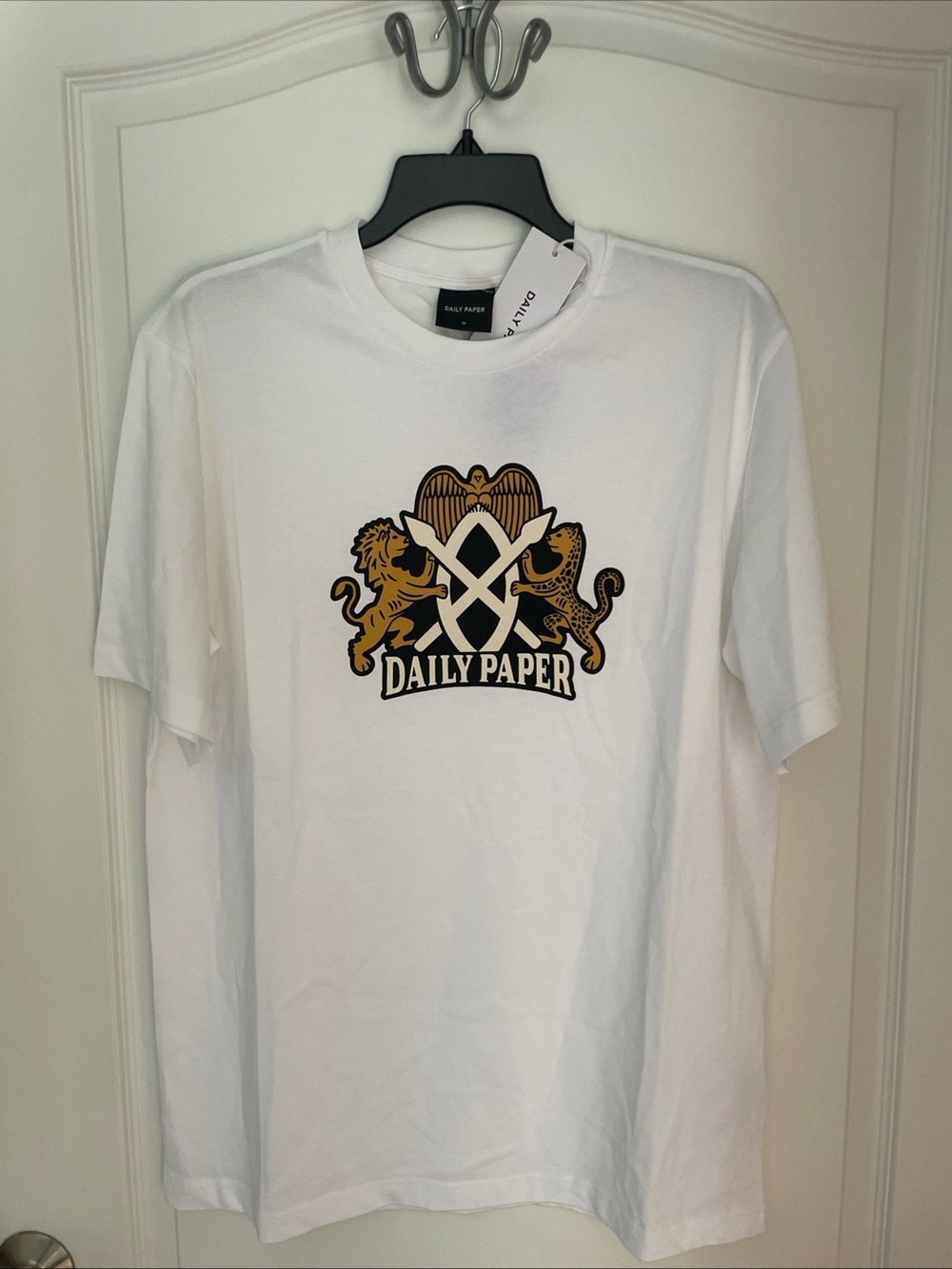 Daily Paper Men’s Graphic Logo T-Shirt White Size Medium NWT